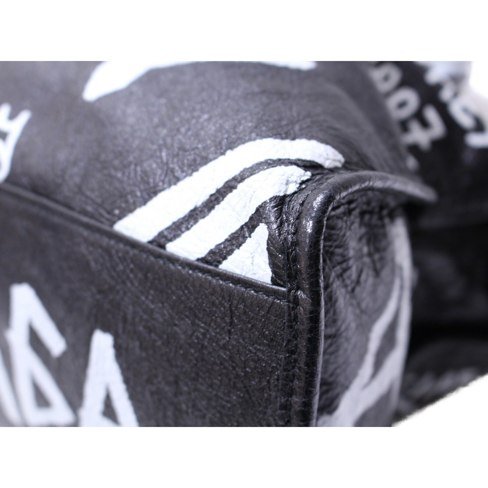 BALENCIAGA Graffiti Classic City leather handbag shoulder bag black strap mirror - Picture 5 of 7